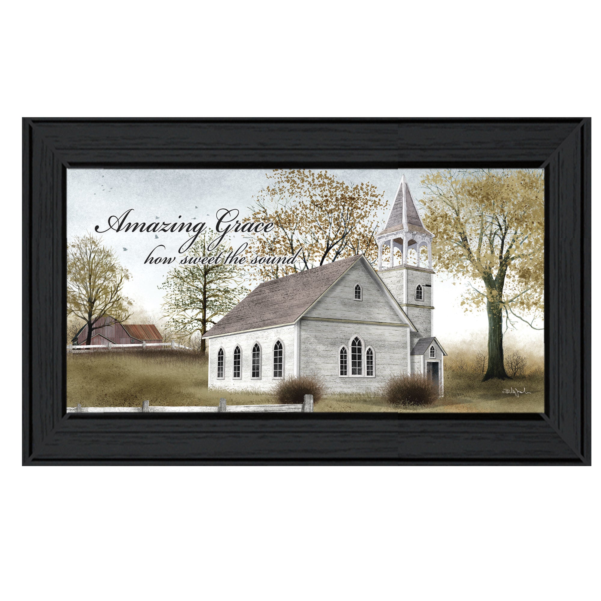 "Amazing Grace" By Billy Jacobs, Ready to Hang Framed Print, Black Frame