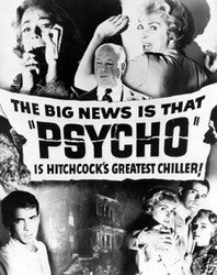 Psycho Hitchcock-12x18