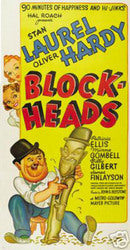 Blockheads Laurel and Hardy-12x18