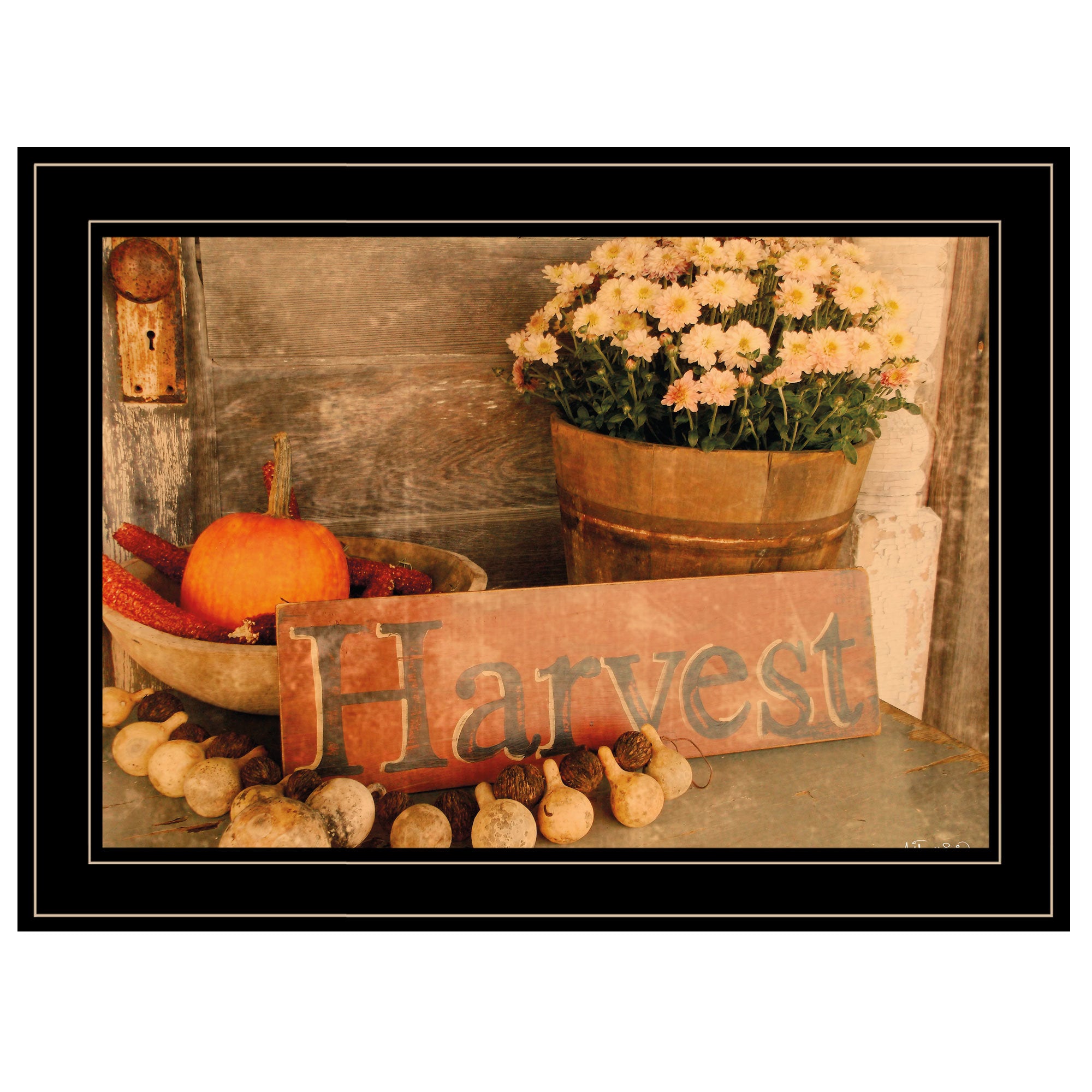 "Autumn Harvest" by Anthony Smith, Ready to Hang Framed Print, Black Frame