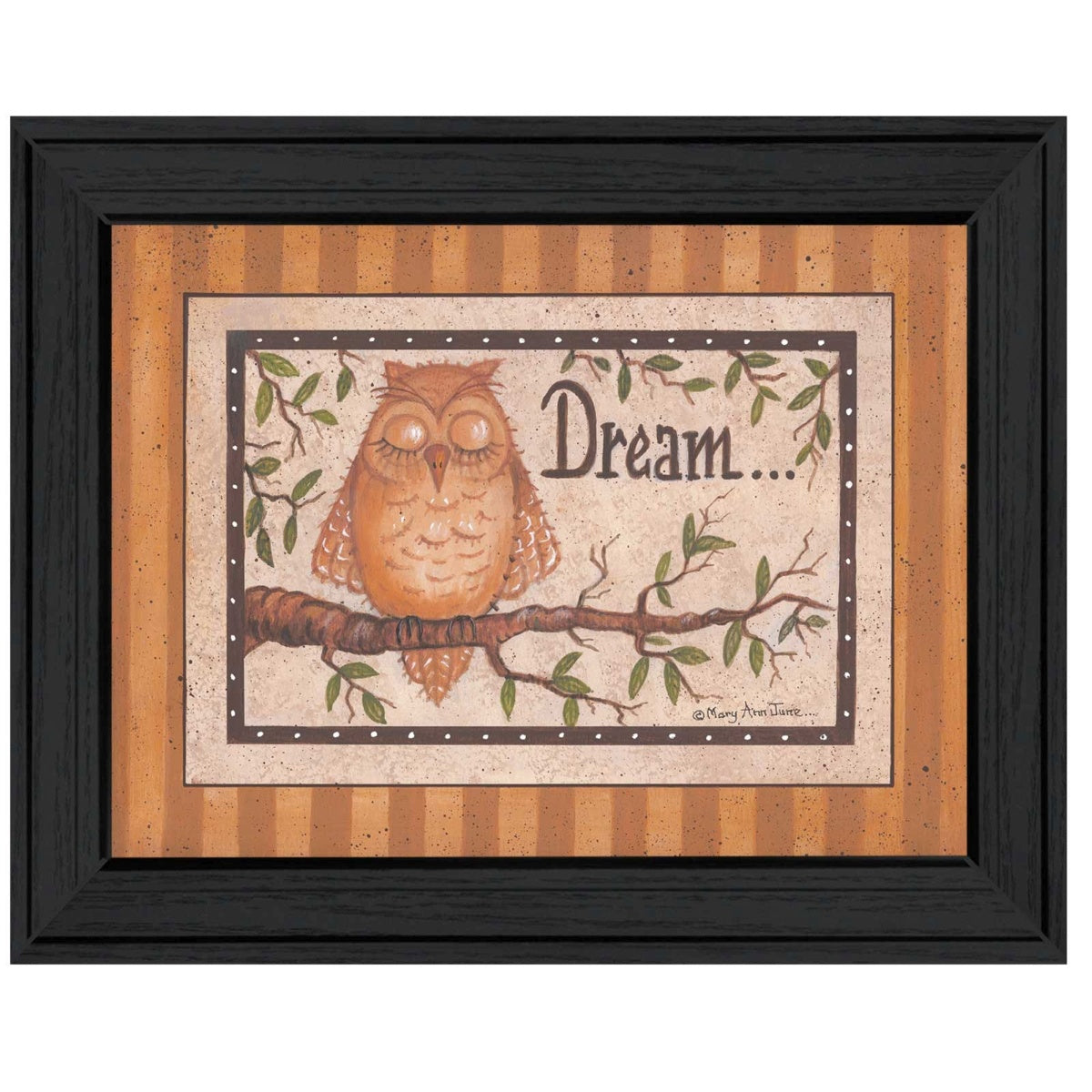 "Dream" By Mary June, Printed Wall Art, Ready To Hang Framed Poster, Black Frame