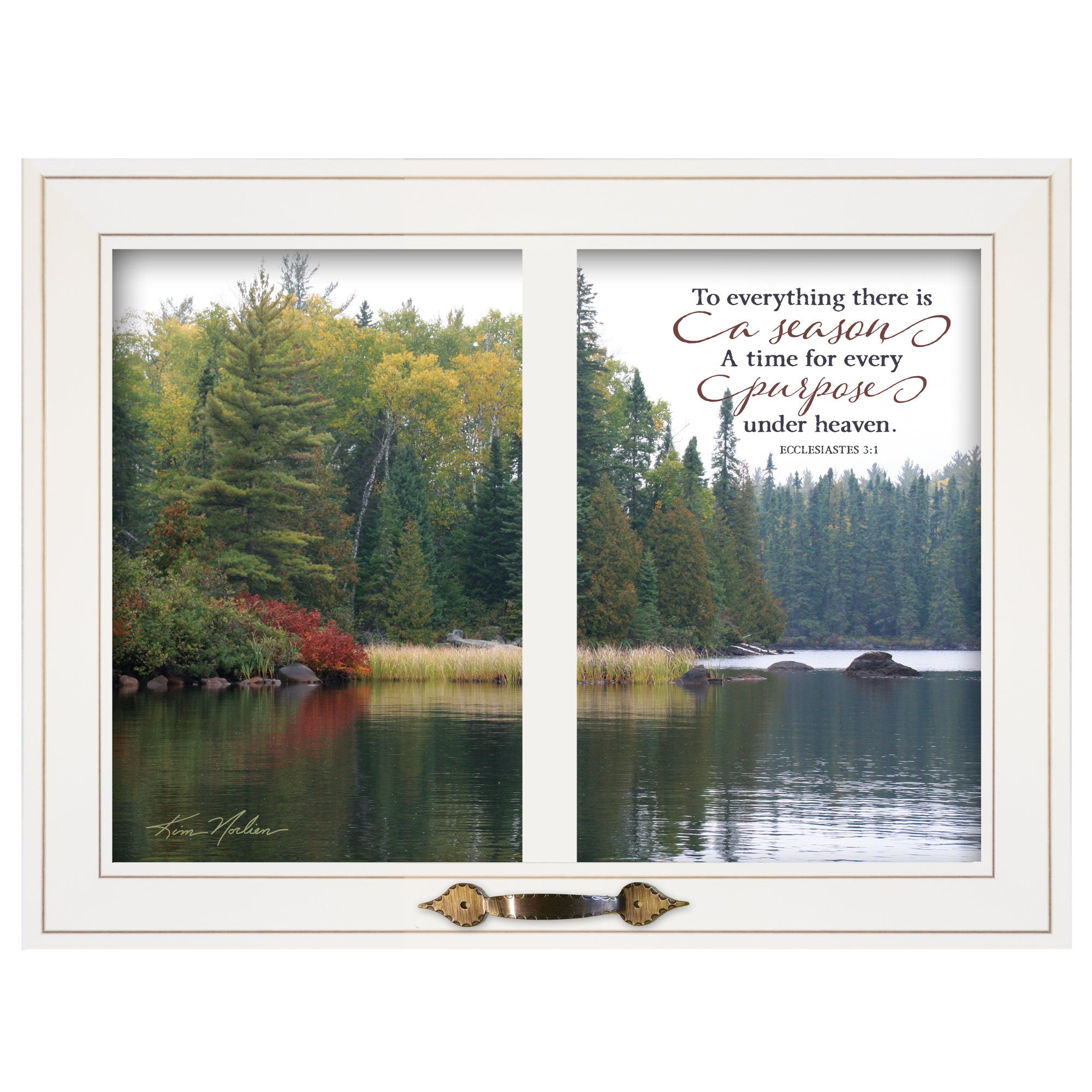 "To Everything There is a Season" by Kim Norlien, Ready to Hang Framed Print, White Window-Style Frame