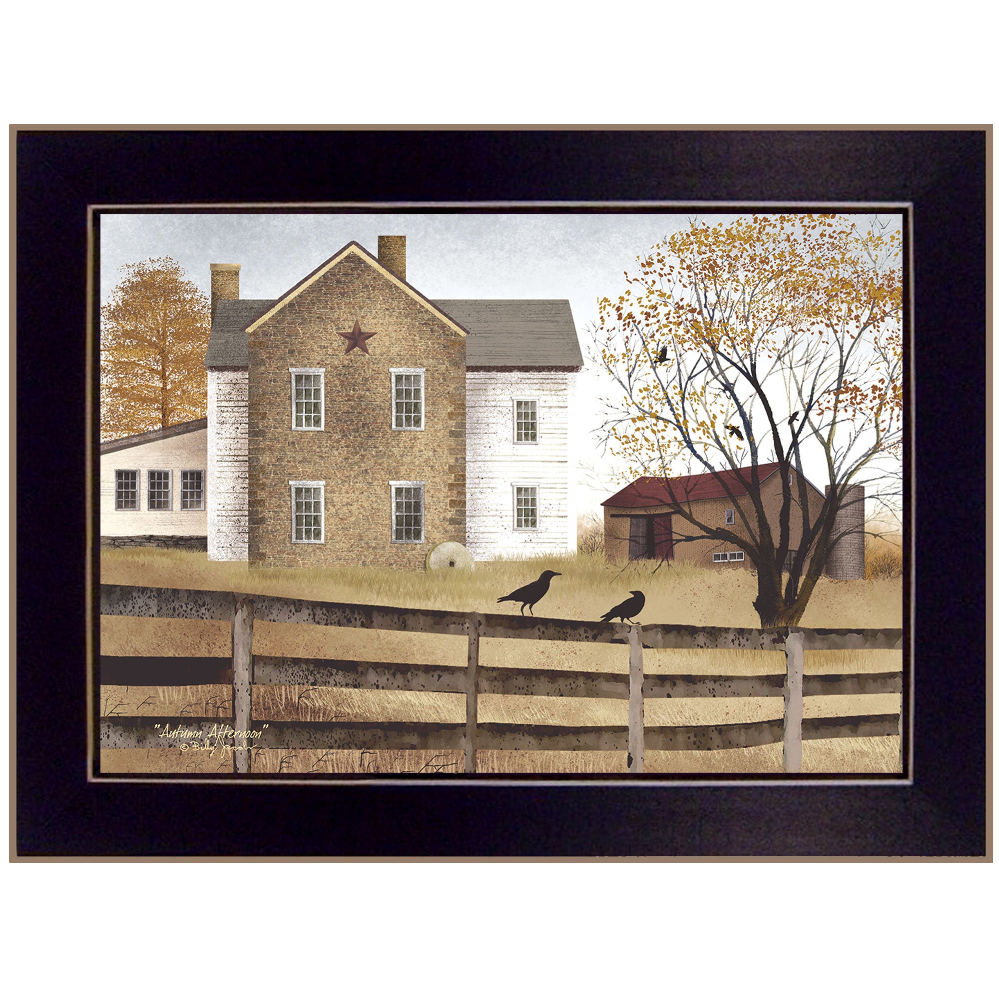 "Autumn Afternoon" by Billy Jacobs, Ready to Hang Framed Print, Black Frame