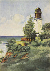 Lighthouse At Diamond Head-24x36