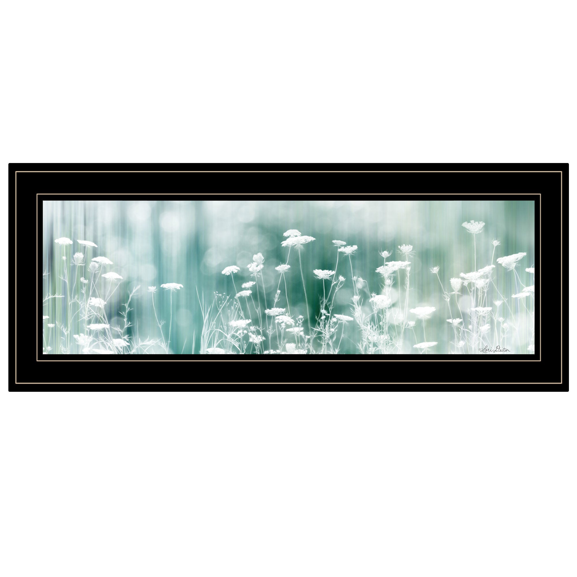 "Dreamy Meadow" by Lori Deiter, Ready to Hang Framed Print, Black Frame