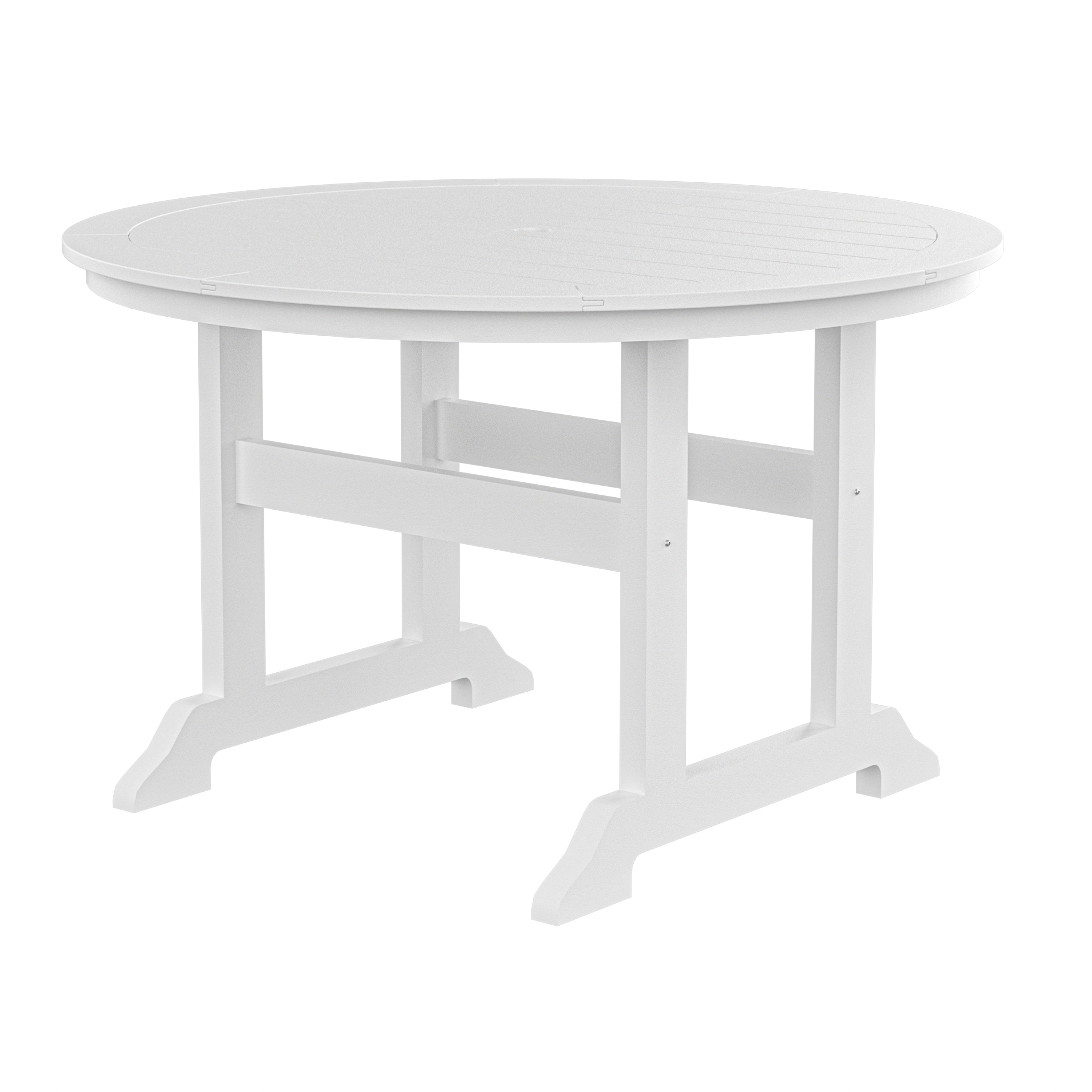 HDPE Round Dining Table; White