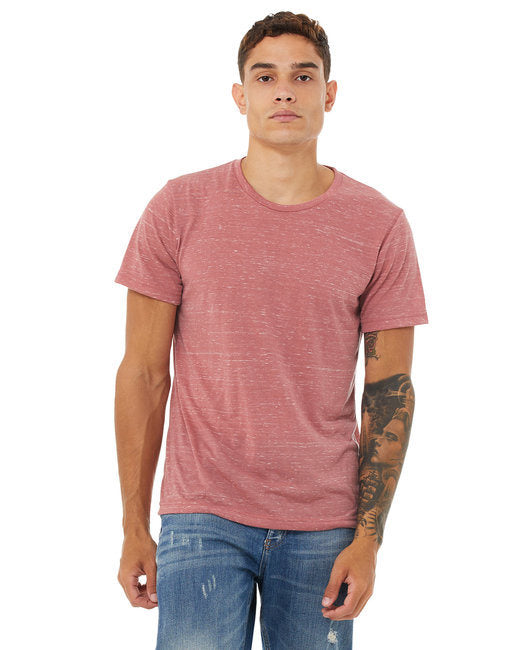 Unisex Poly-Cotton Short-Sleeve T-Shirt - BERRY - S
