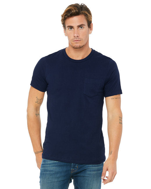 Men's Jersey Short-Sleeve Pocket T-Shirt - BLACK - S