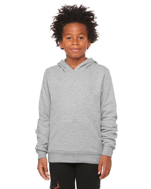 Youth Sponge Fleece Pullover Hooded Sweatshirt - BLACK - S