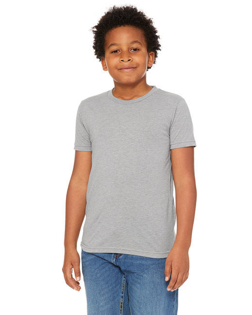 Youth Triblend Short-Sleeve T-Shirt - BLUE TRIBLEND - M