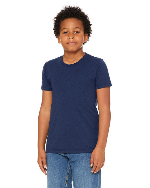 Youth Triblend Short-Sleeve T-Shirt - BLUE TRIBLEND - M