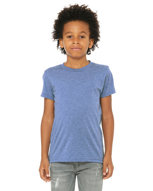 Youth Triblend Short-Sleeve T-Shirt - BLUE TRIBLEND - M