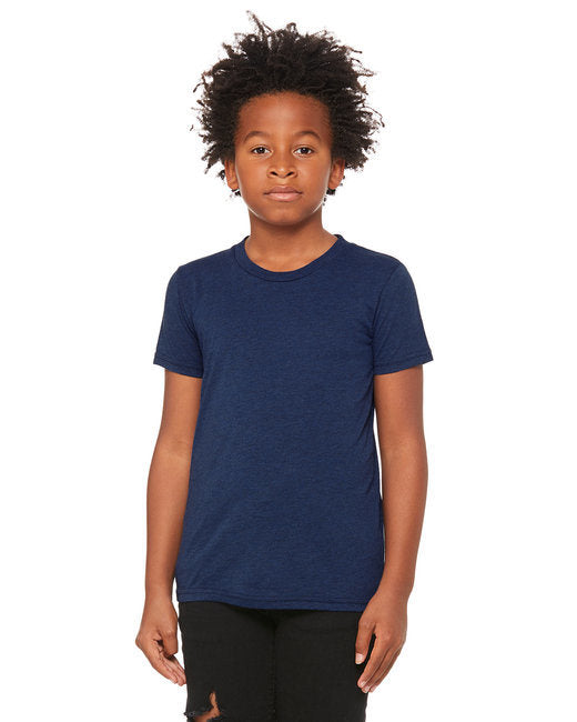 Youth Triblend Short-Sleeve T-Shirt - BLUE TRIBLEND - M