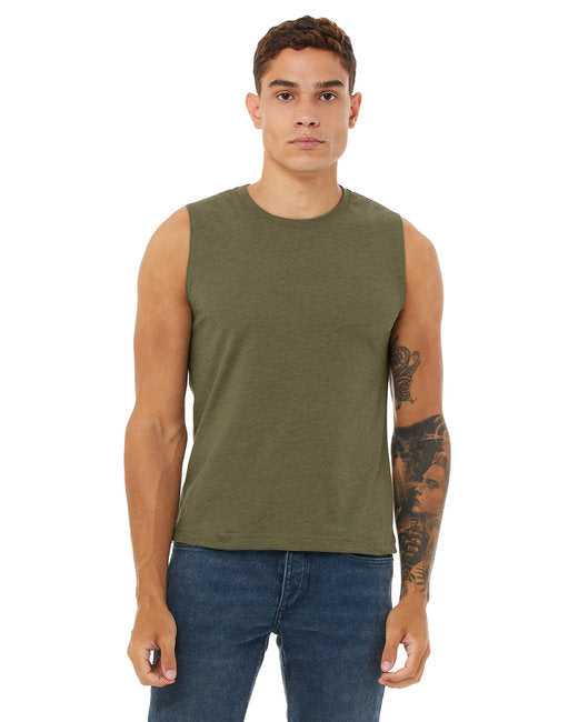 Unisex Jersey Muscle Tank - BLACK - S