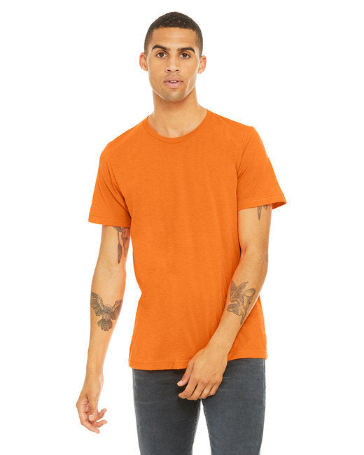 Unisex Poly-Cotton Short-Sleeve T-Shirt - BERRY - S