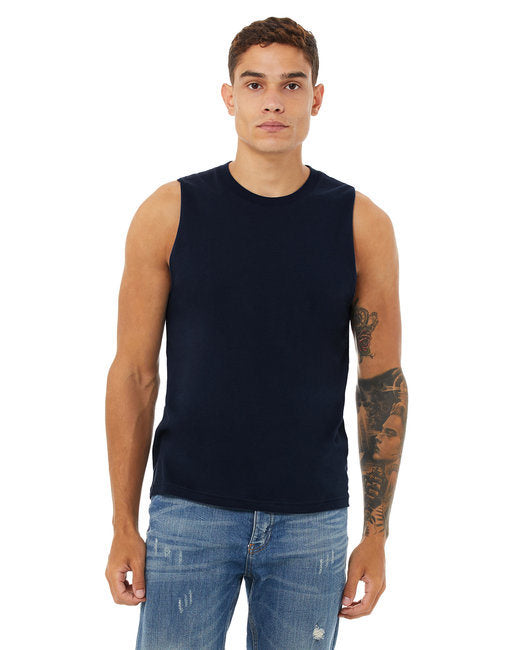 Unisex Jersey Muscle Tank - BLACK - S