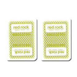 Single Deck Used in Casino Playing Cards - Red Rock