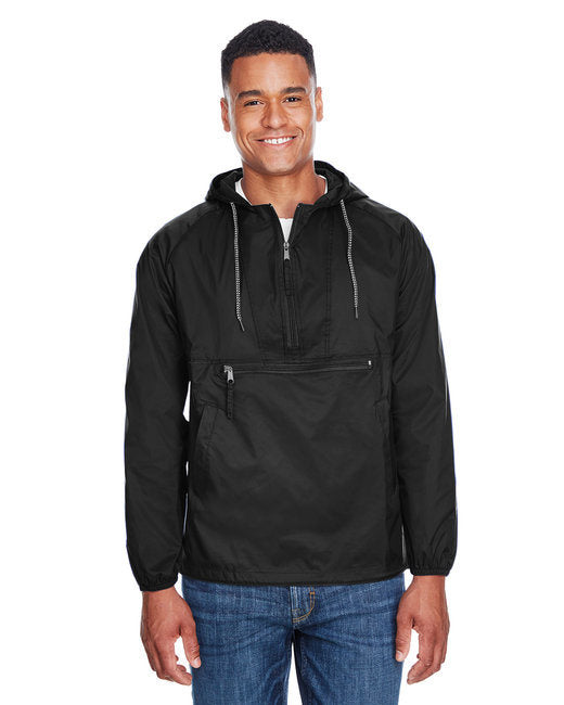 Adult Packable Nylon Jacket - BLACK - S