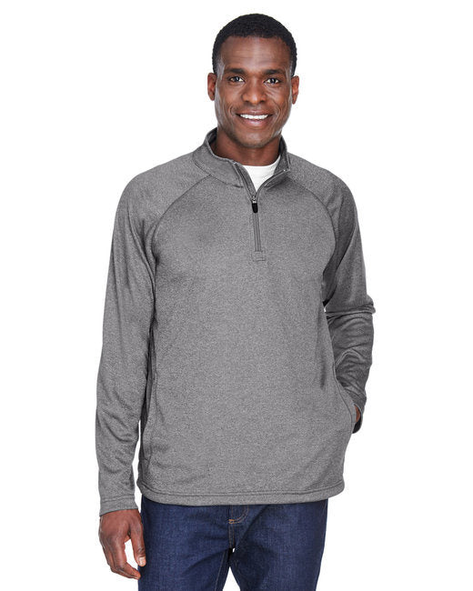 Men's Stretch Tech-Shell® Compass Quarter-Zip - DK GREY HEATHER - S