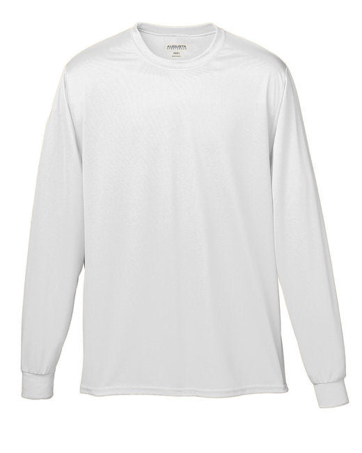 Adult Wicking Long-Sleeve T-Shirt - WHITE - L