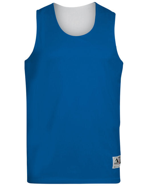 Adult Wicking Polyester Reversible Sleeveless Jersey - GOLD/ WHITE - S