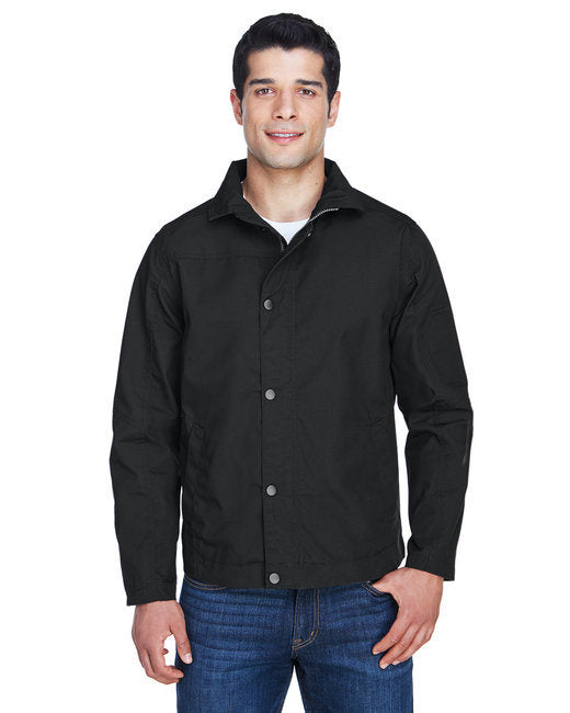 Men's Auxiliary Canvas Work Jacket - DARK CHARCOAL - 5XL