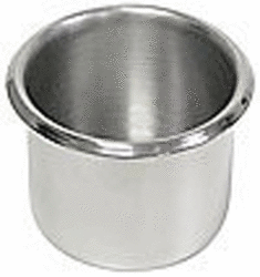 Small, Standard Stainless Steel Drop In Cup Holder