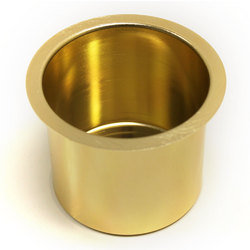 Vivid Gold Aluminum Drop In Cup Holder