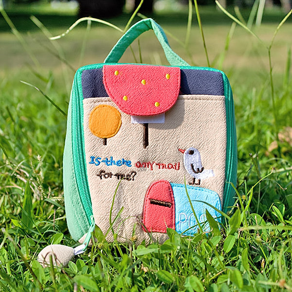 [Any Mail?] Embroidered Applique Cosmetic Bag / Camera bag / Hand Purse Wallet (4.9*4.7*2)