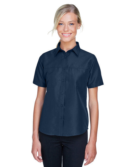 Ladies' Key West Short-Sleeve Performance Staff Shirt - BLACK - S