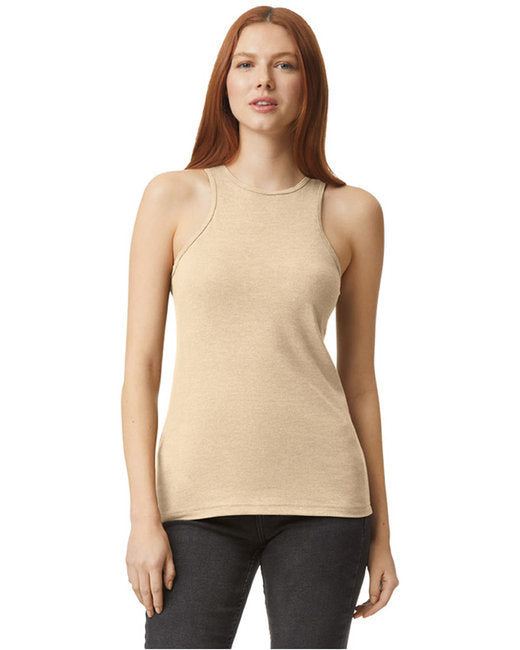 Ladies' CVC Racerback Tank - BLACK - S