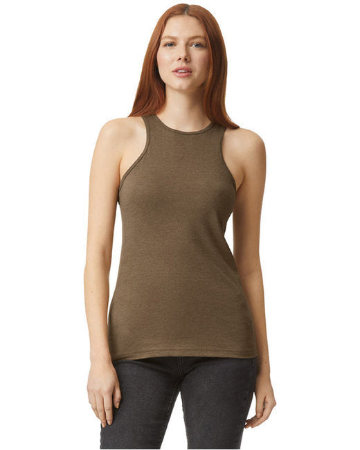 Ladies' CVC Racerback Tank - BLACK - S
