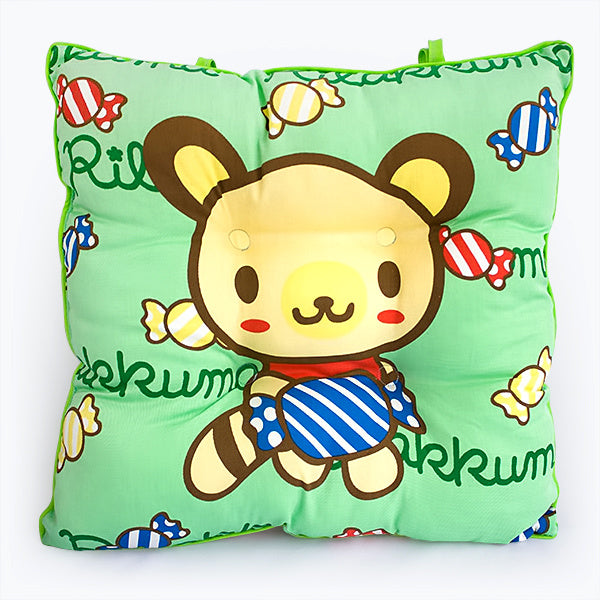 [Green Candy Bear] Chair Seat Cushion / Chair Pad (15.8 by 15.8 inches)