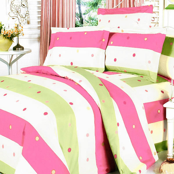 Blancho Bedding - [Colorful Life] 100% Cotton 3PC Mini Duvet Cover Set (Queen Size)