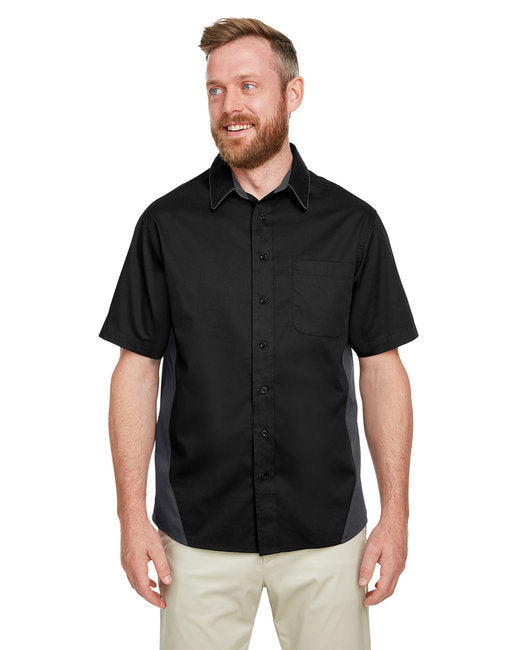 Men's Flash IL Colorblock Short Sleeve Shirt - BLACK/ SNRY YLLW - 5XL