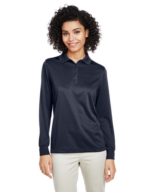 Ladies' Advantage Snag Protection Plus IL Long Sleeve Polo - BLACK - XS