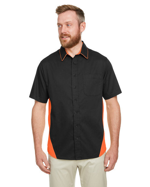 Men's Flash IL Colorblock Short Sleeve Shirt - BLACK/ SNRY YLLW - 5XL