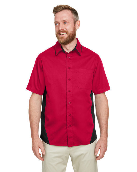 Men's Flash IL Colorblock Short Sleeve Shirt - BLACK/ SNRY YLLW - 5XL