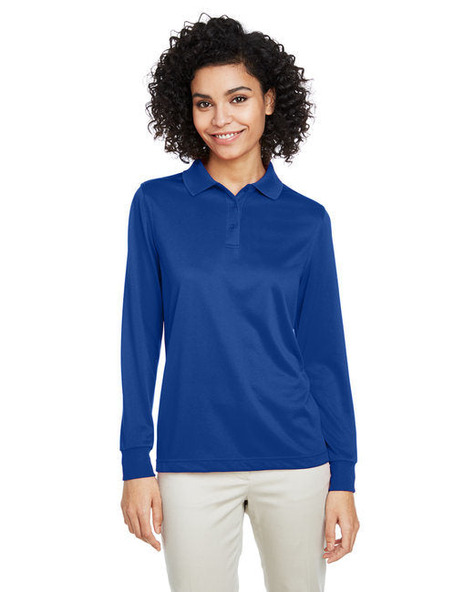 Ladies' Advantage Snag Protection Plus IL Long Sleeve Polo - BLACK - XS