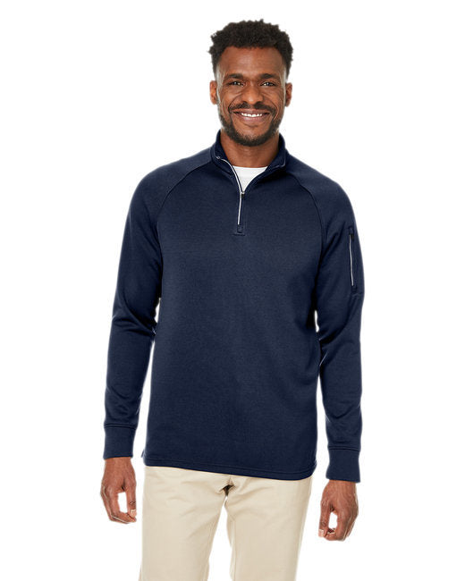 Unisex Fusion ChromaSoft™ Fleece Quarter-Zip - CARBON - 5XL