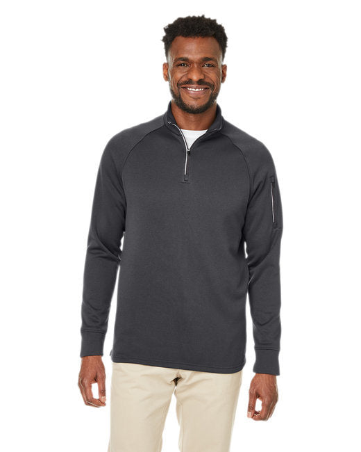 Unisex Fusion ChromaSoft™ Fleece Quarter-Zip - CARBON - 5XL