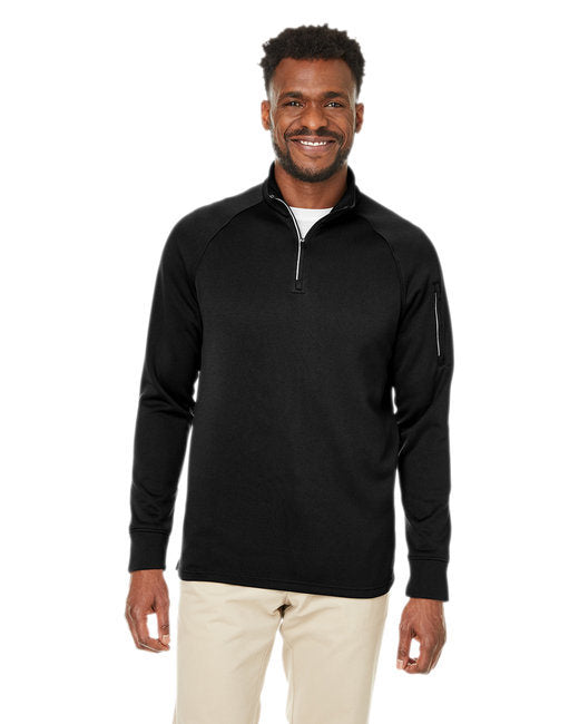 Unisex Fusion ChromaSoft™ Fleece Quarter-Zip - CARBON - 5XL