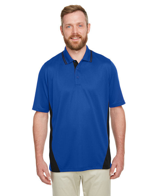 Men's Flash Snag Protection Plus IL Colorblock Polo - BLACK/ DK CHARCL - S
