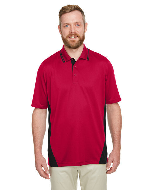Men's Flash Snag Protection Plus IL Colorblock Polo - BLACK/ DK CHARCL - S