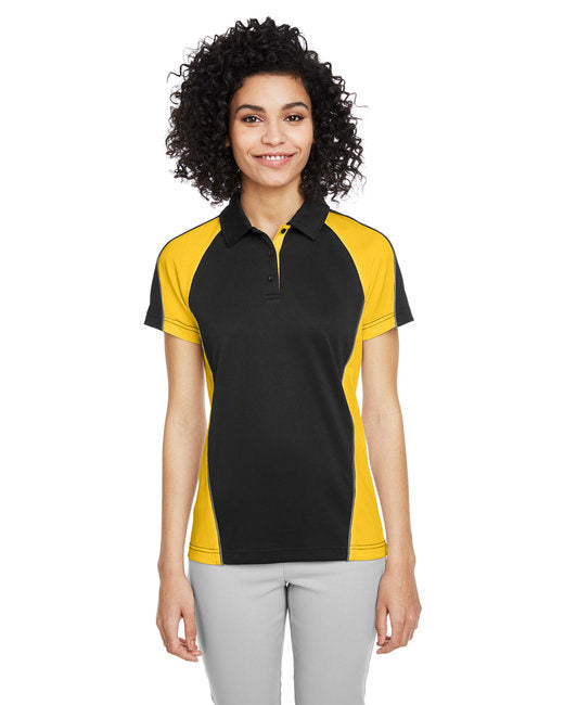 Ladies' Advantage Snag Protection Plus IL Colorblock Polo - BLK/ RED/ D CHRC - XS