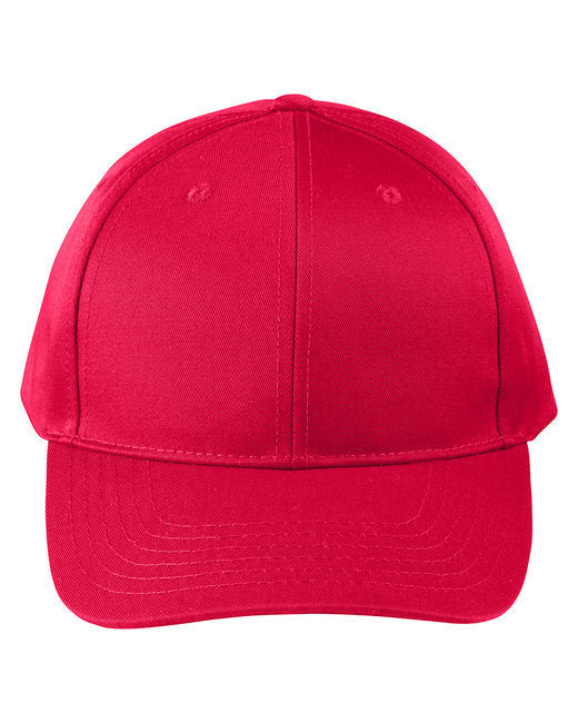 Adult Structured Twill 6-Panel Snapback Cap - BLACK - OS