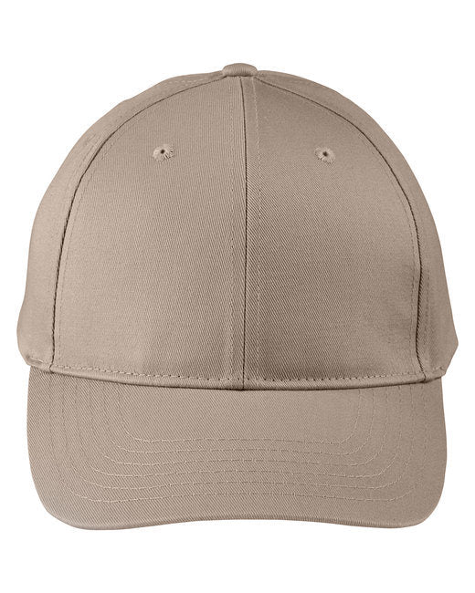 Adult Structured Twill 6-Panel Snapback Cap - BLACK - OS