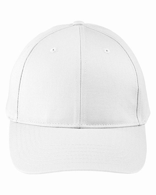 Adult Structured Twill 6-Panel Snapback Cap - BLACK - OS