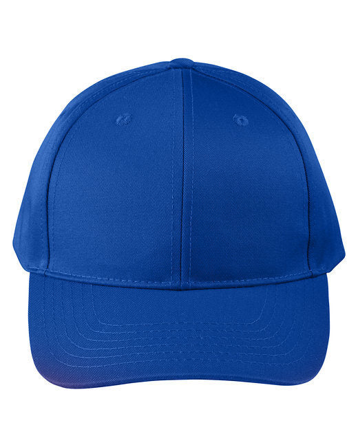 Adult Structured Twill 6-Panel Snapback Cap - BLACK - OS