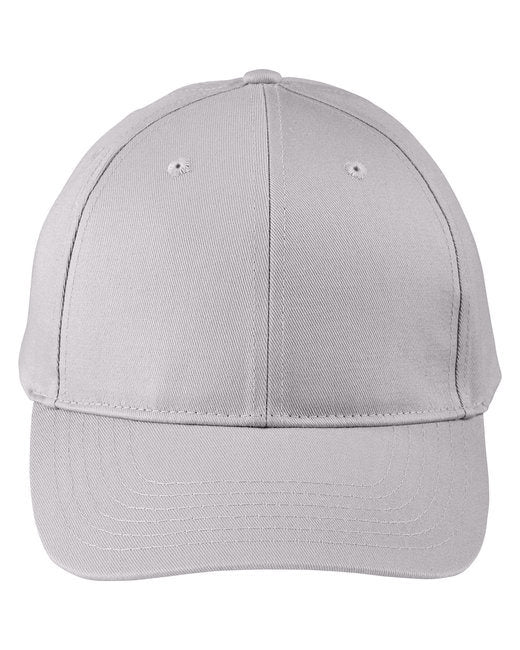 Adult Structured Twill 6-Panel Snapback Cap - BLACK - OS